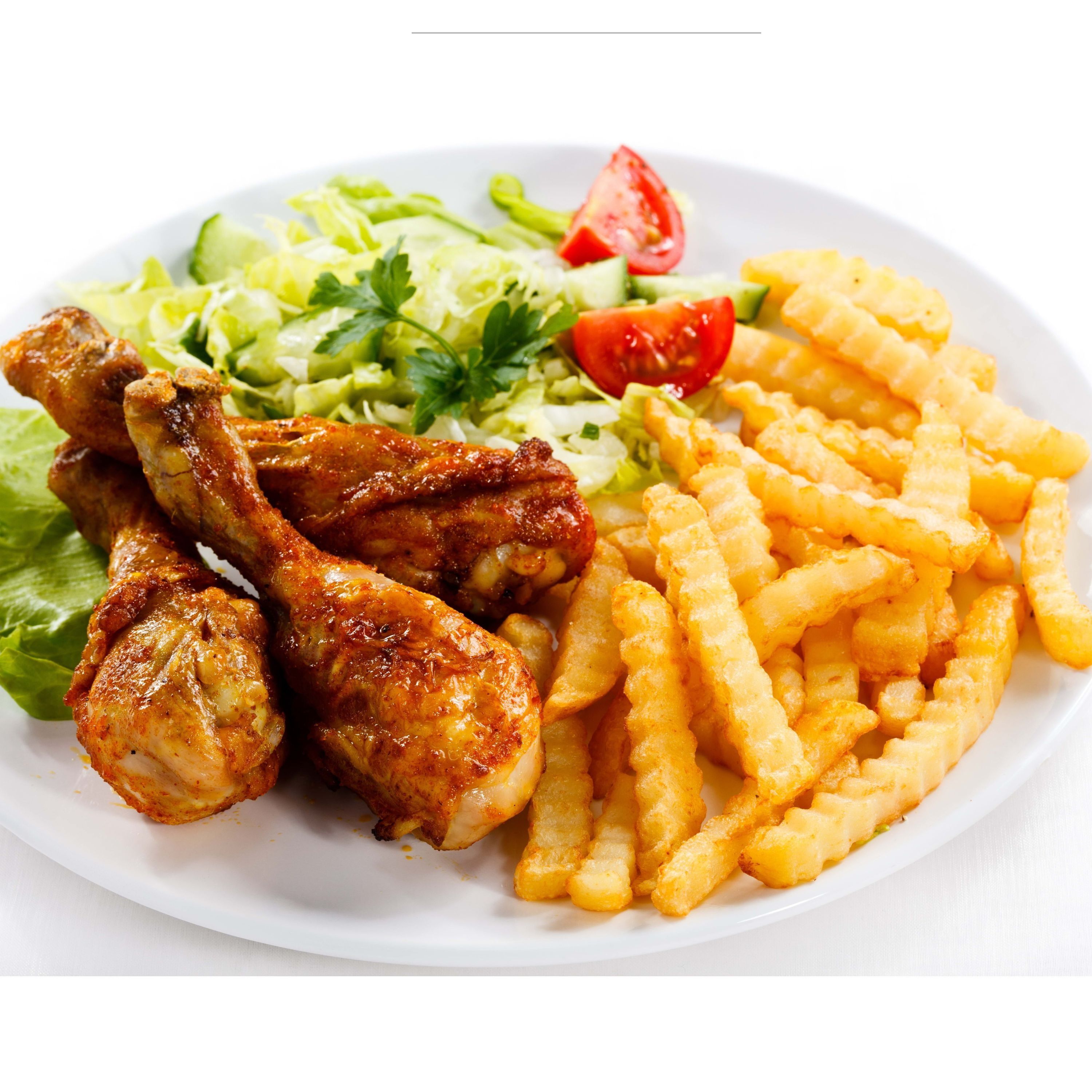 Chips, Chapati & Meat