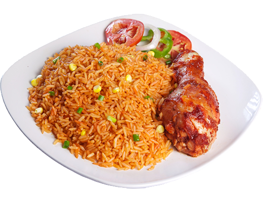 Jollof Rice + Chicken